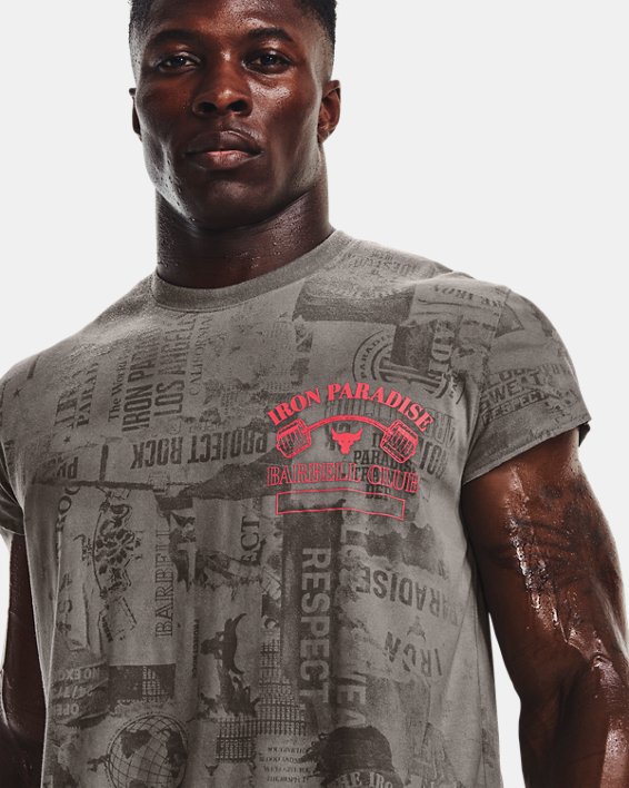 Men's Project Rock Show Your Gym Short Sleeve in Gray image number 4